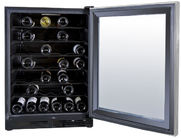 Refrigerador de vinho bonde do preto de vidro da porta garrafas Stroage de 150 litros 52